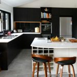 Custom made black kitchen from Frenchs Forest.Custom made joinery and cabinet making.