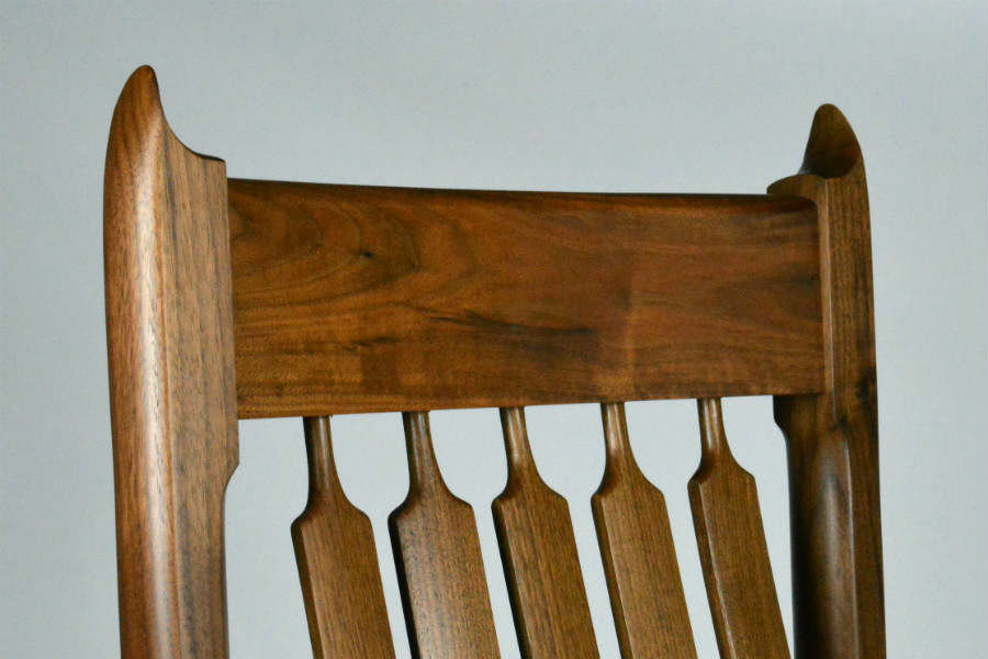 Custom made timber furniture. Custom made furniture and furniture maker. Walnut chair.